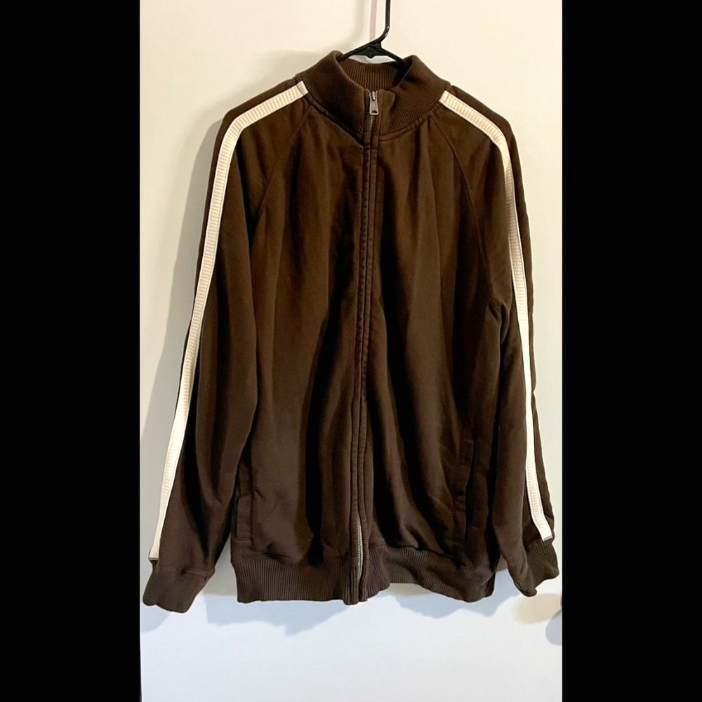 Old Navy Men's zip up jacket, Size XL, Brown